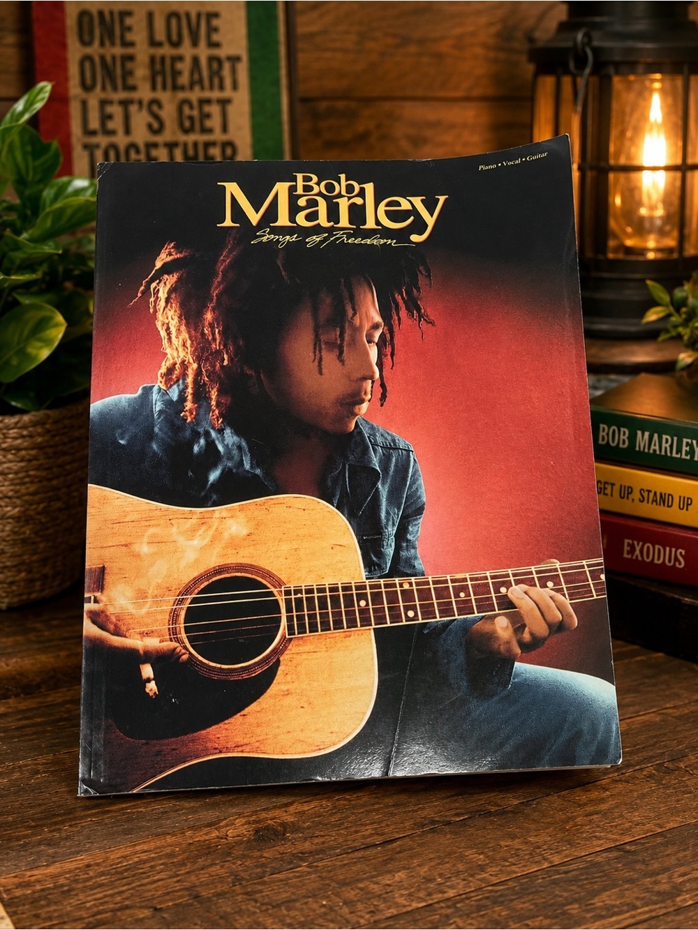 Bob Marley Songs of Freedom Songbook Piano Vocal Guitar 1992 Hal Leonard Book